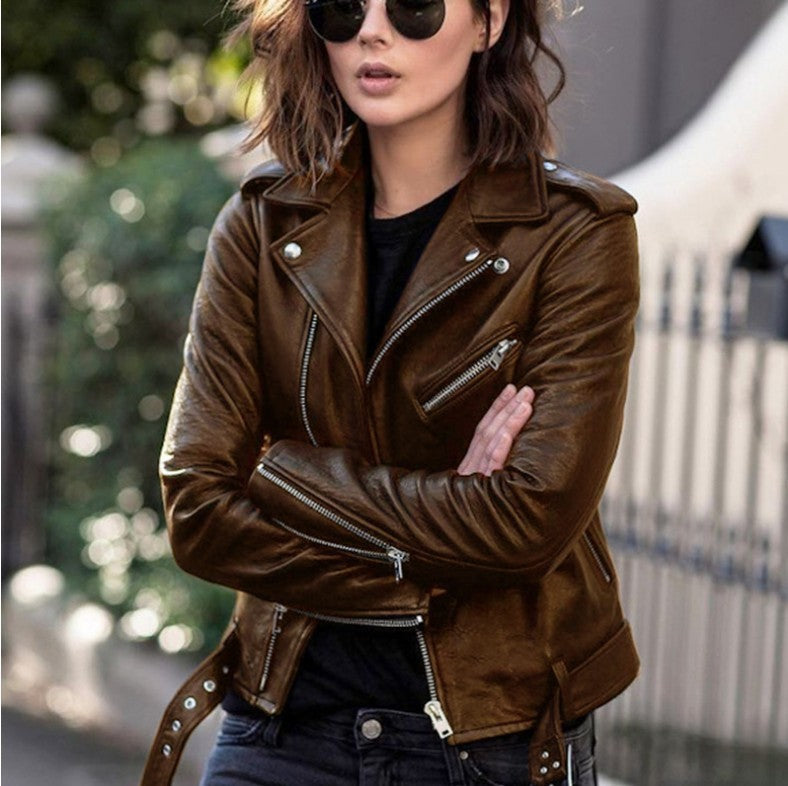 Ariella | Women's Biker Jacket — Bold & Timeless Style