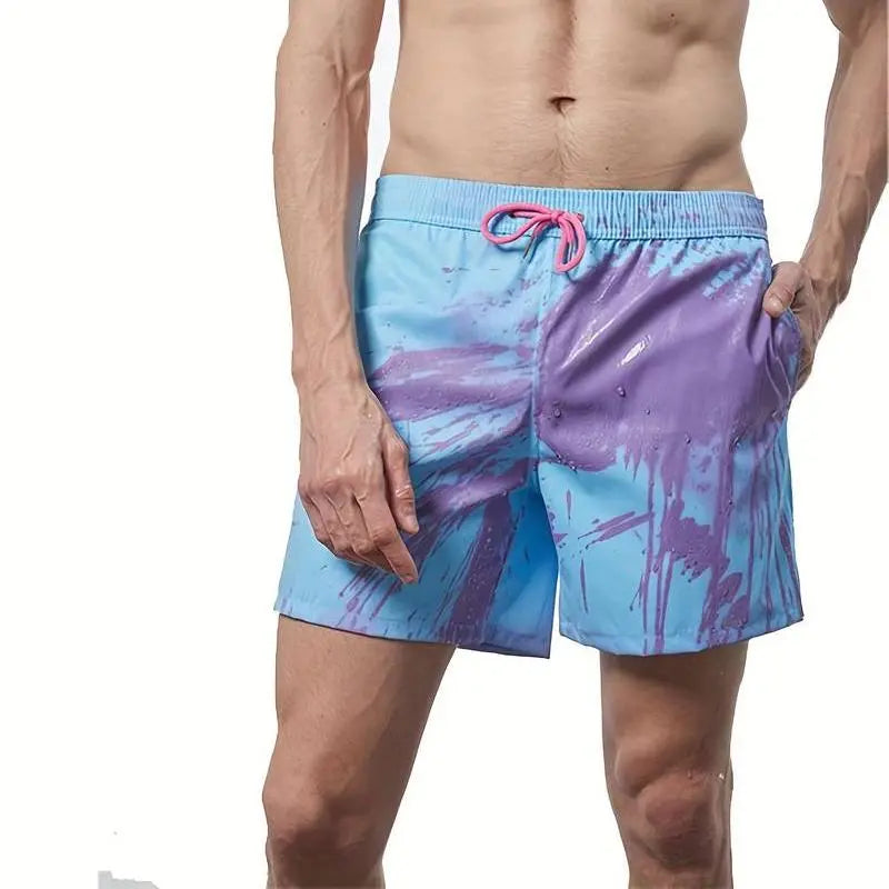 Valiant Color Changing Swim Shorts Temperature Reactive Boardshorts By TrendAura For Men