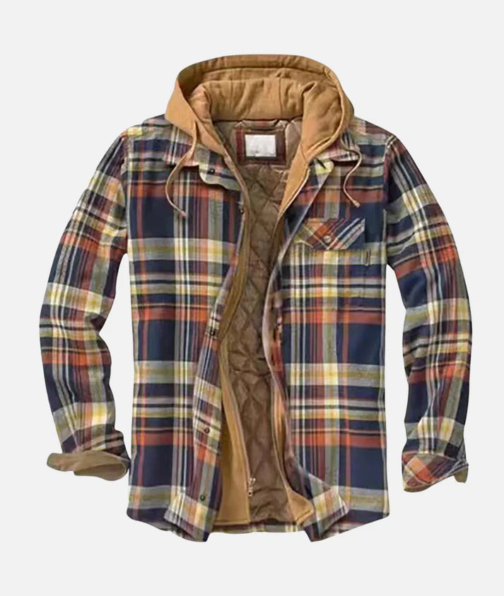 Men's Plaid Shirt Jacket For Everyday Warmth And Layering Comfort With Soft Inner Lining