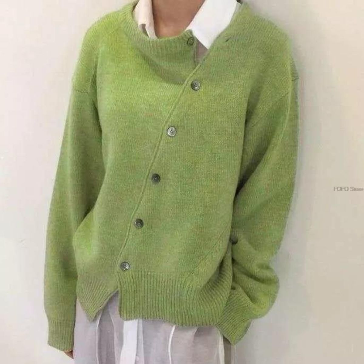 Women's Versatile Knit Cardigan with Open Front and Long Sleeves