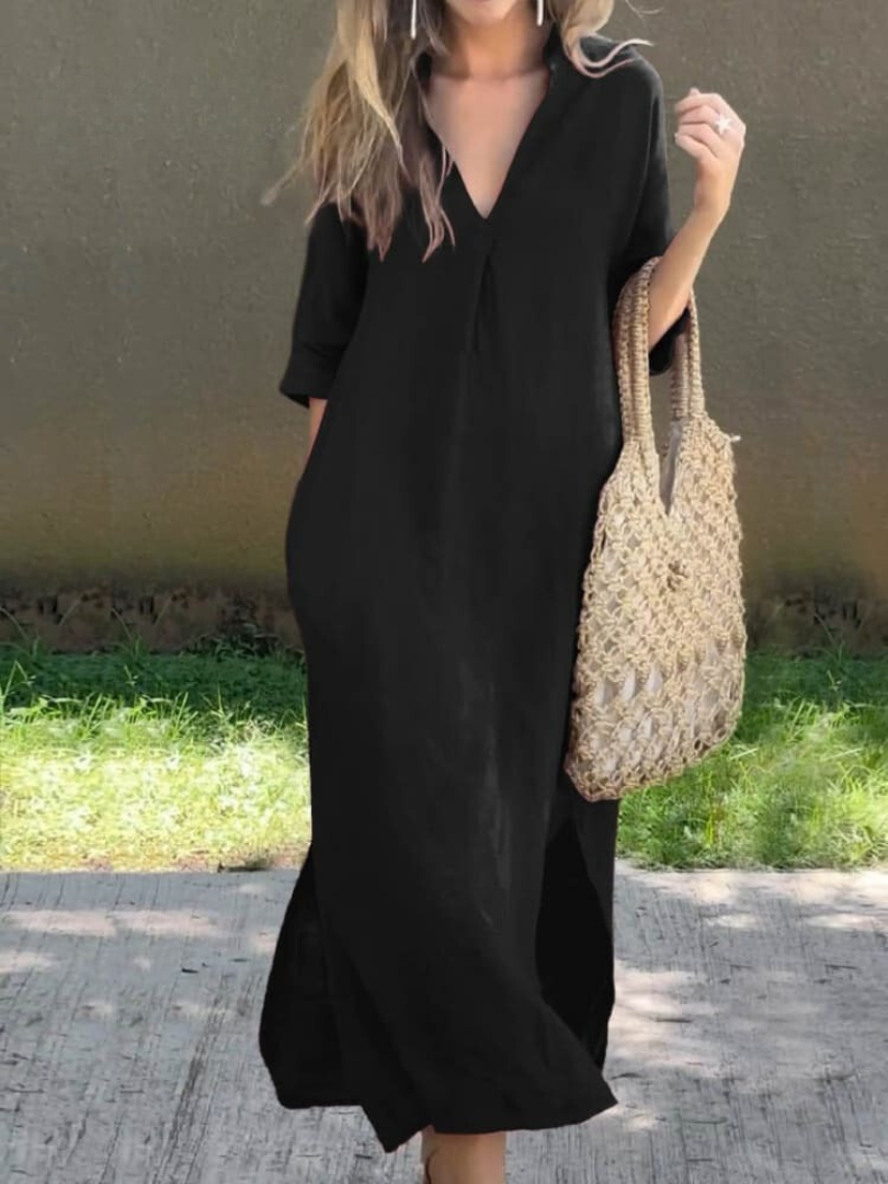 Marieke Midi Dress For Women Timeless Elegance With Flattering Silhouette And Flowing Comfort
