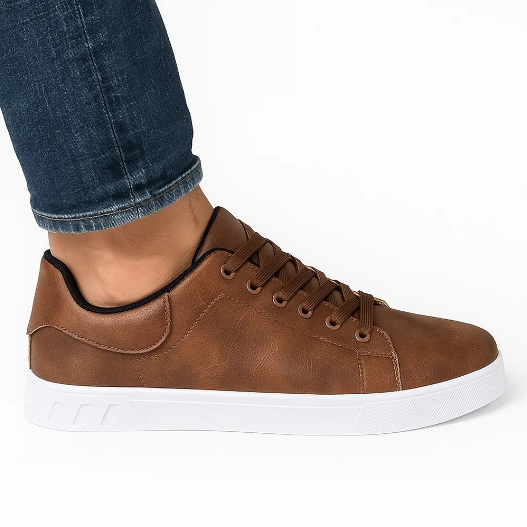 Mens Leather Sneakers Timeless Comfort And Durability