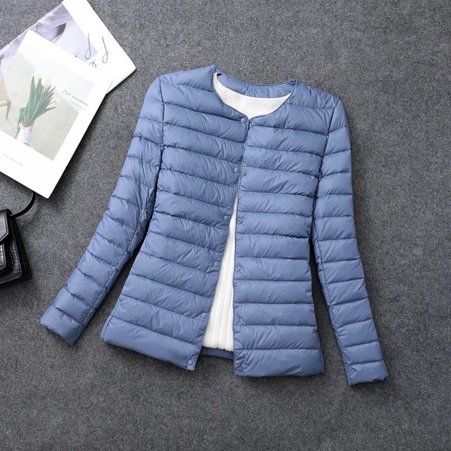 Women's Puffer Jacket | With Buttons