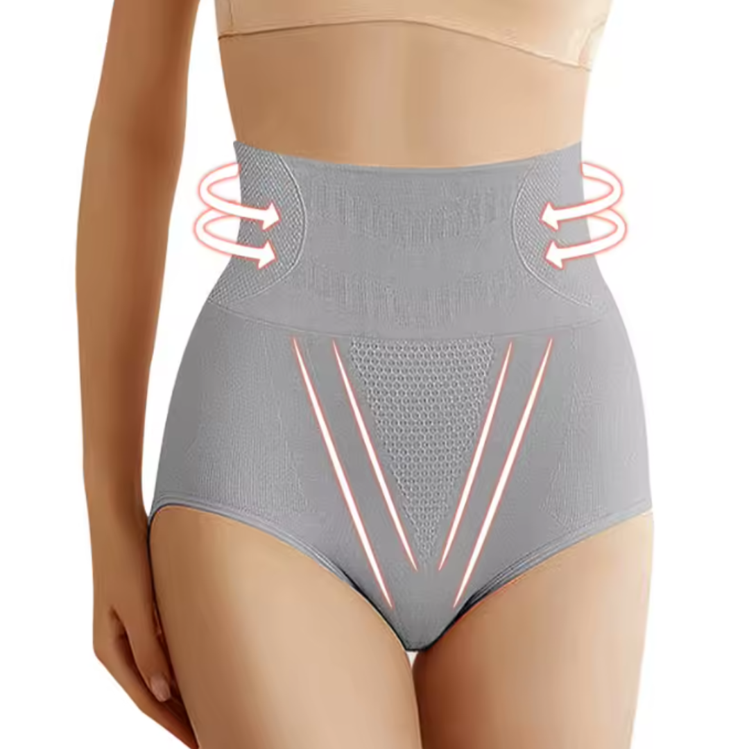 Women's High-Waist Underwear with Shaping Design and Soft Fabric