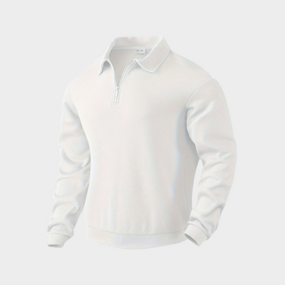 Vince Mens Casual Textured Design Half Zip Knit Pullover Sweatshirt For Modern Comfort And Style