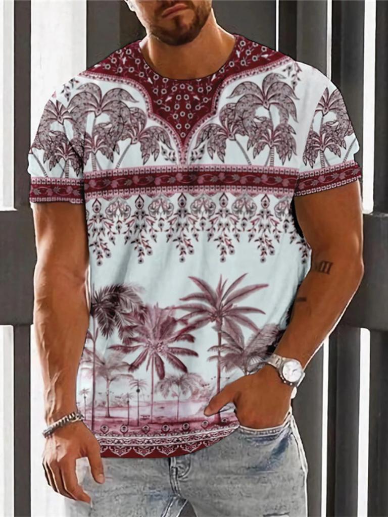 Classic Boho Summer T-shirt For Men | Casual