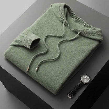 Mens Hoodie Classic Fit For Men With Ribbed Cuffs Versatile Casual Wear Cozy Everyday Essential