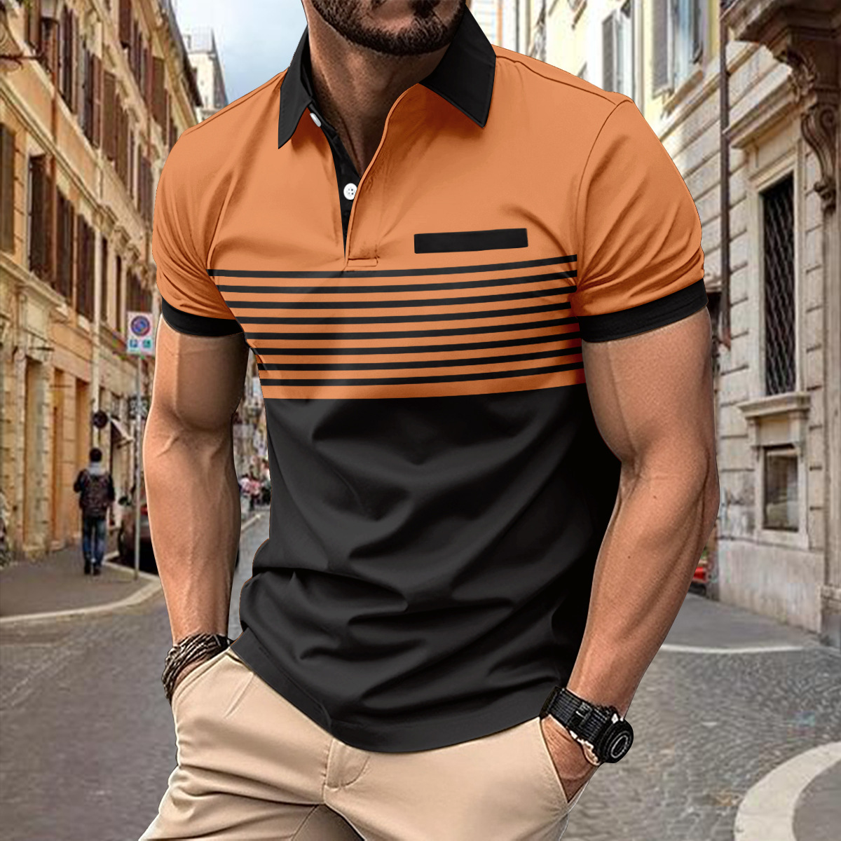 Jacob Mens Polo Shirt By TrendAura Breathable Classic Polo For Casual And Active Wear