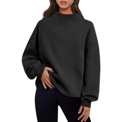 Basic loose long-sleeve pullover