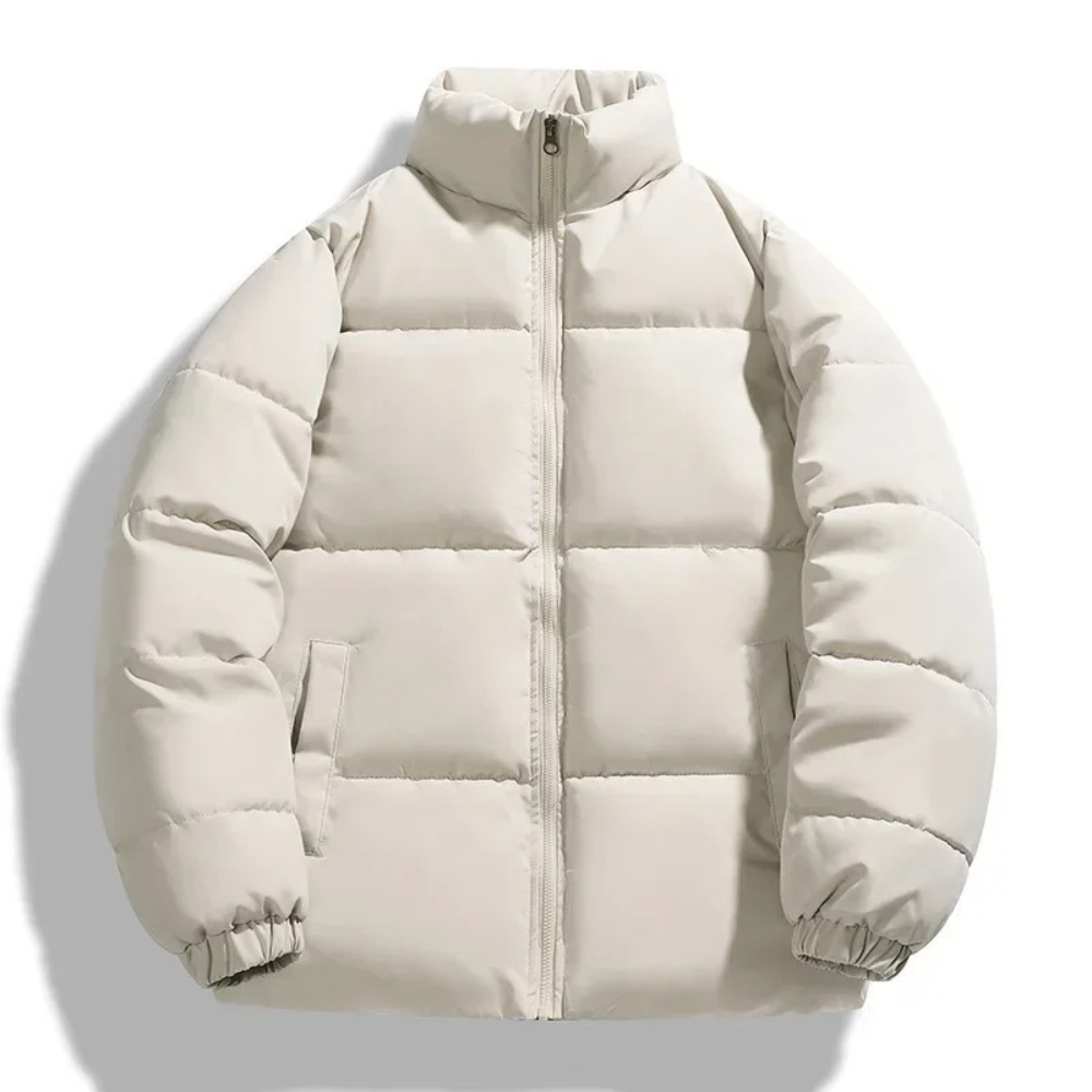 Jay Quilted Winter Jacket For Men Stand Up Collar Warmth And Minimalist Style For Everyday Adventurers