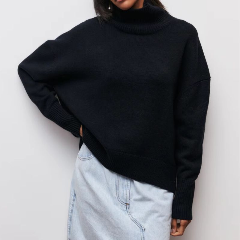 Sophie Soft Knit Turtle Neck Sweater For Women Cozy Breathable Warmth Perfect Winter Wardrobe Essential