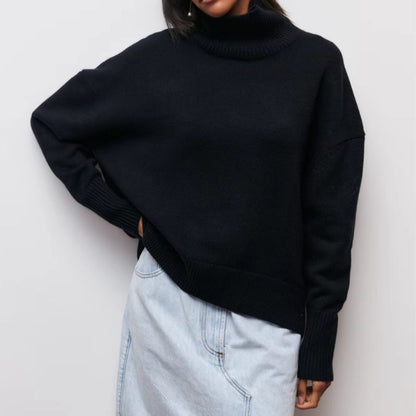 Sophie Soft Knit Turtle Neck Sweater For Women Cozy Breathable Warmth Perfect Winter Wardrobe Essential