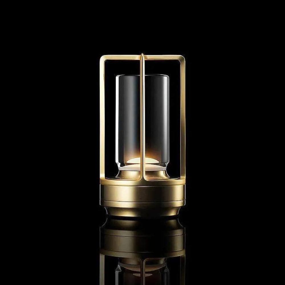 Nordic Metal Frame Table Lantern With Glass Casing