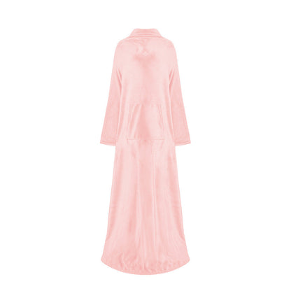 Portable Fleece Blanket With Pocket For Cozy Comfort At Home Or On The Go Ideal For Travel