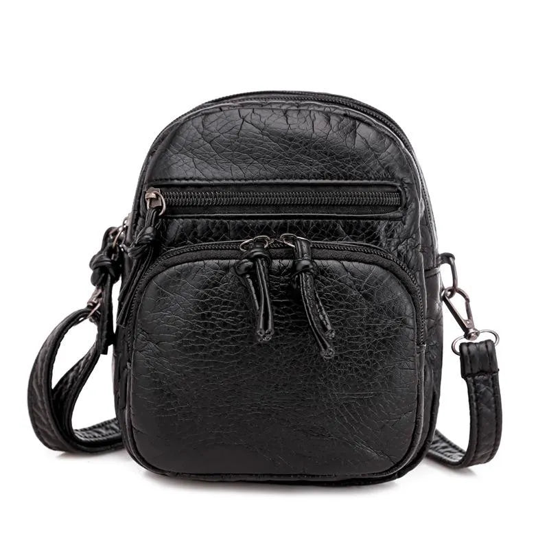 LUVENIA Retro Crossbody Bag For Women With Soft PU Leather Texture And Spacious Interior