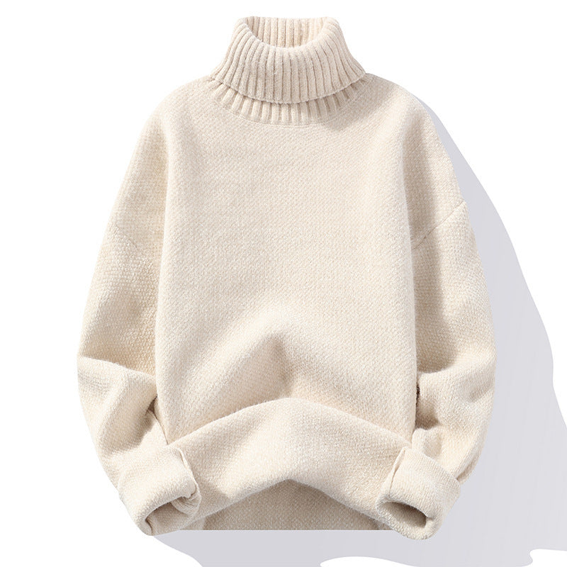 Men's Turtleneck Knit Sweater Soft Warm Comfort Classic Fit For Everyday Wear Versatile Layering For Cold Weather