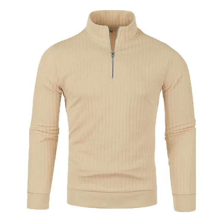 Mens Turtleneck Half Zip Sweater For Easy Layering And Everyday Comfort In Autumn And Winter Wardrobe