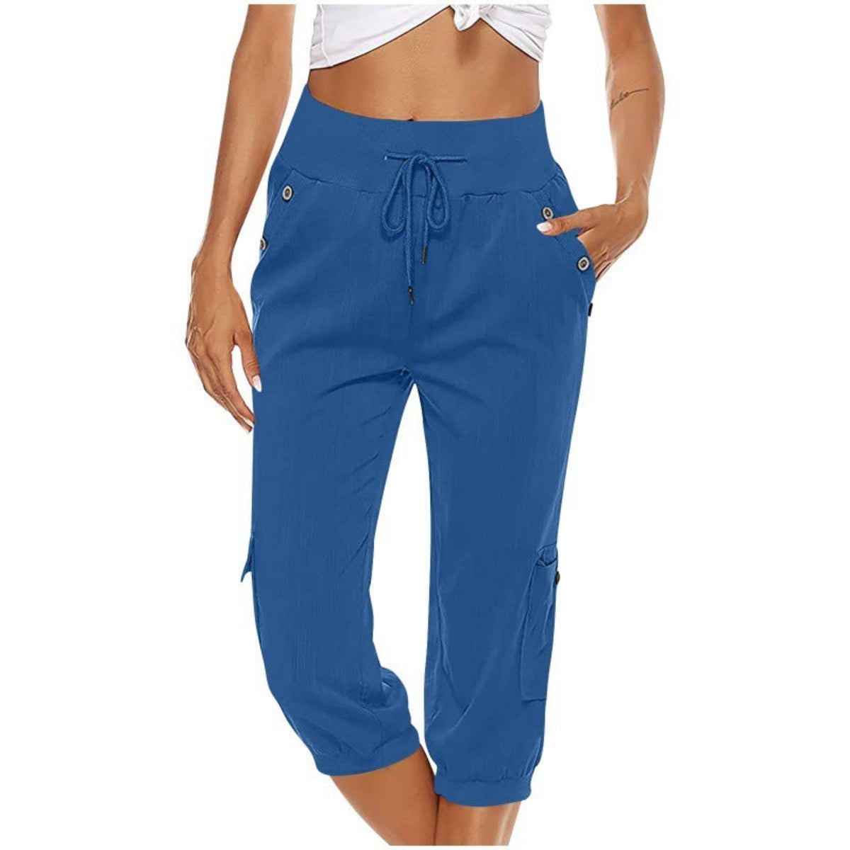 Juliet Cotton Linen Shorts With Cargo Pockets For Women Casual Comfort And Everyday Travel Ready