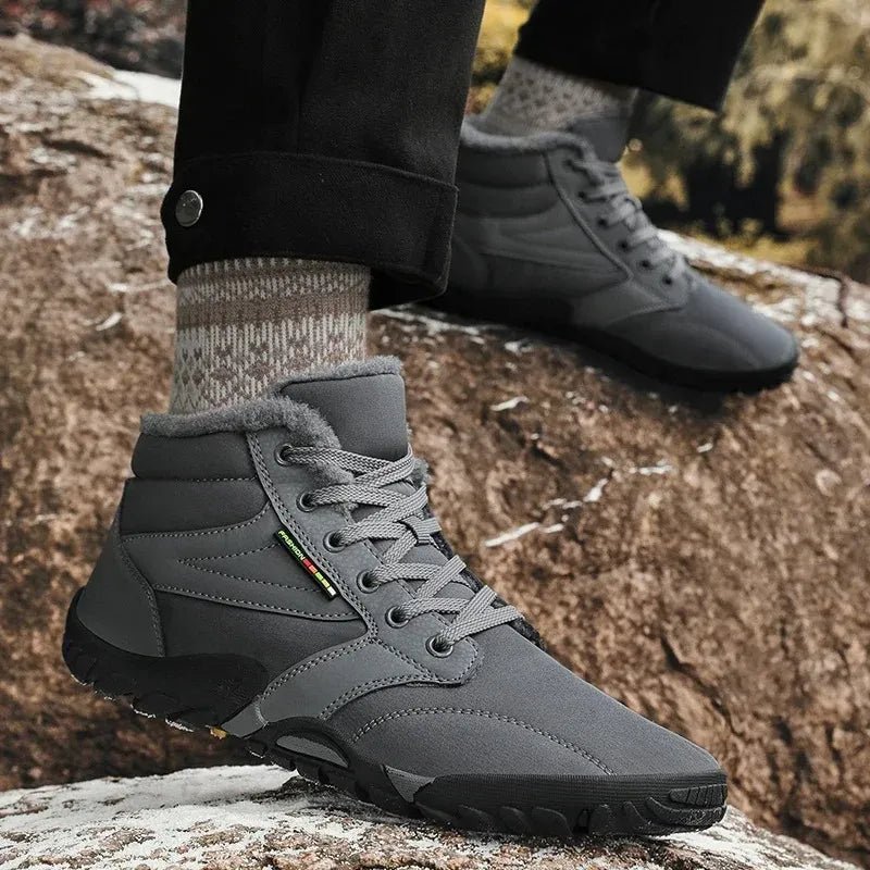 Barefoot Feel Winter Boots With Arch Support For Couples, Cozy Fleece Lined, Flexible Comfort