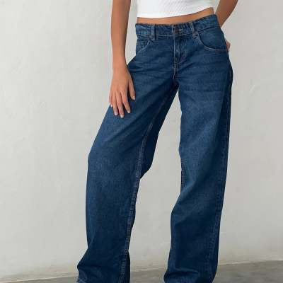 Jasmine Women's Wide Leg Denim Pants For Women, Comfortable Flattering Fit, All Day Comfort