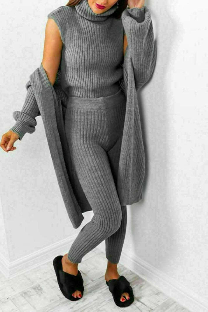 Women's 3-piece knit loungewear