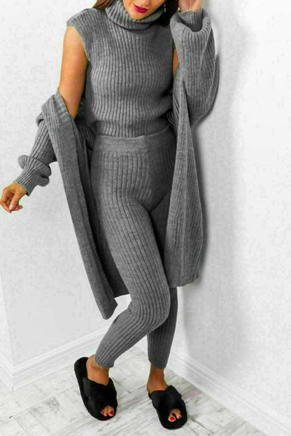 Women's 3-piece knit loungewear