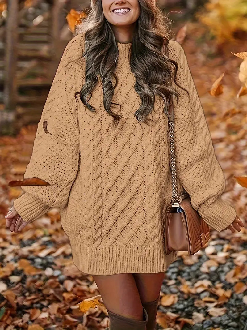 Women’s Directional Knit Jumper Dress | Midi