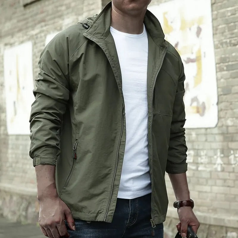 Eric Men's Casual Long Sleeve Street Jacket Urban Outerwear For Everyday Comfort