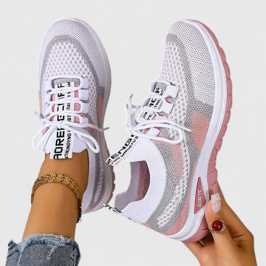 Koralyn Womens Four Season Mesh Sneakers Breathable Air Mesh Upper Lightweight All Day Comfort