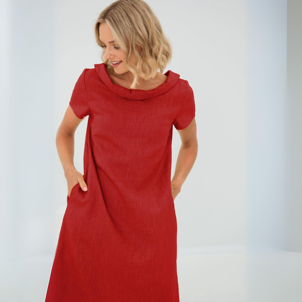 Katia Elegant Summer Dress Lightweight Breathable Fabric for Women Timeless Charm