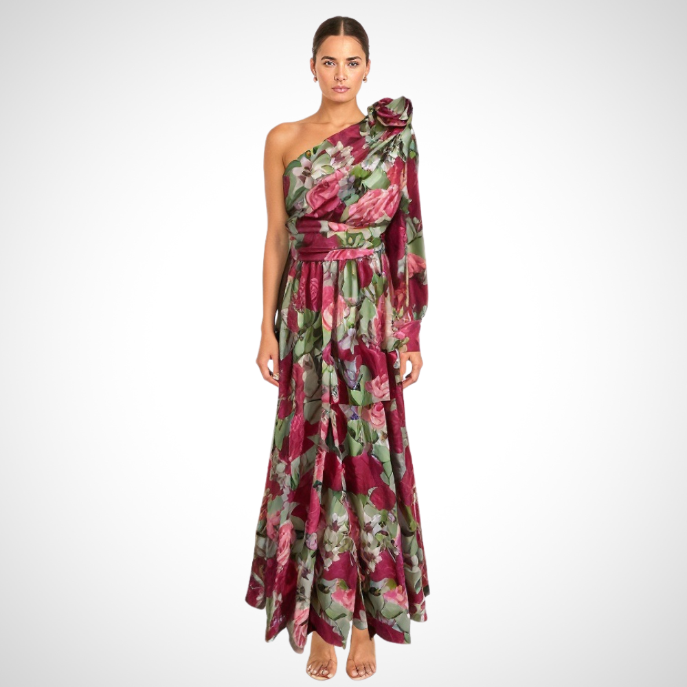 Xara | Asymmetrical Long Dress – Bold Elegance With High Slit