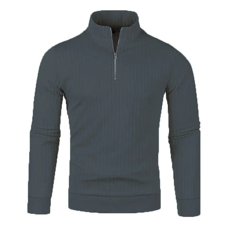 Mens Turtleneck Half Zip Sweater For Easy Layering And Everyday Comfort In Autumn And Winter Wardrobe