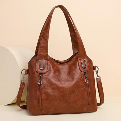 TrendAura Wendy Handbag - All Season Vegan Leather With Structured Design And Dual Handles