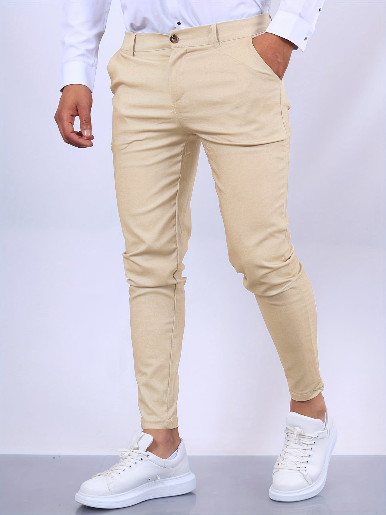 Romus | Elegant Slim Fit Pants – Modern Cut and Refined Style