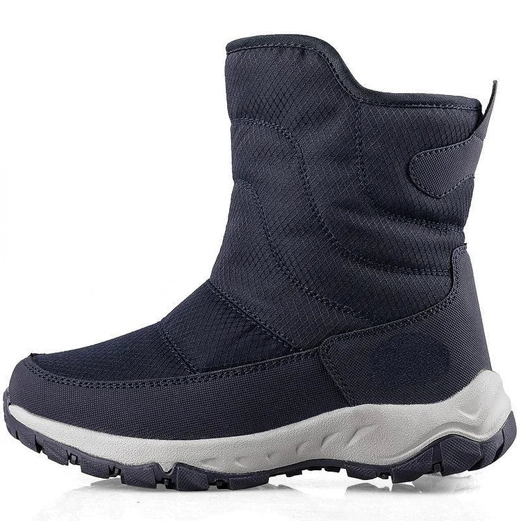 NORDEN Mens Waterproof Boots Warm Plush Lining Durable Rubber Sole Winter Ready For Men