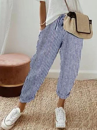 Multicolor Printed Casual Pants Kelly For Women Vibrant All Day Comfort And Style