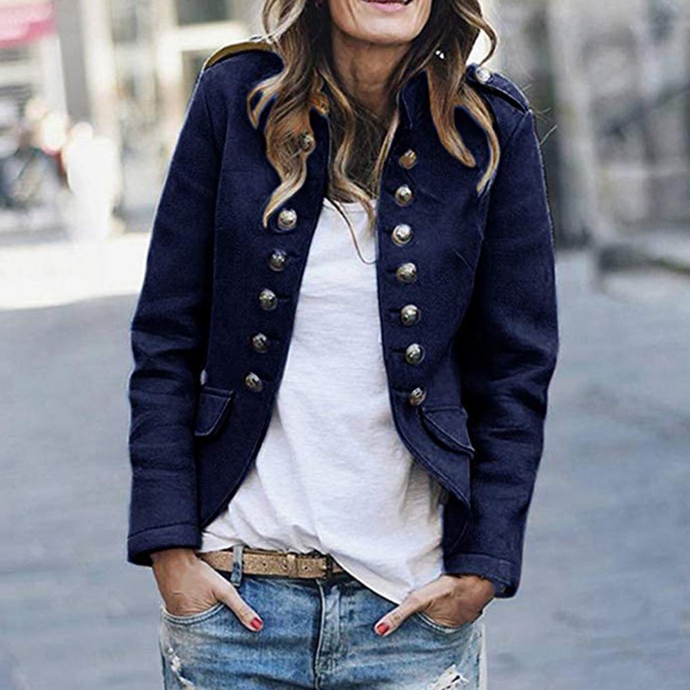 Joud Fitted Buttoned Jacket For Women With Military Elegance, Tailored Fit, Chic Everyday And Occasionwear