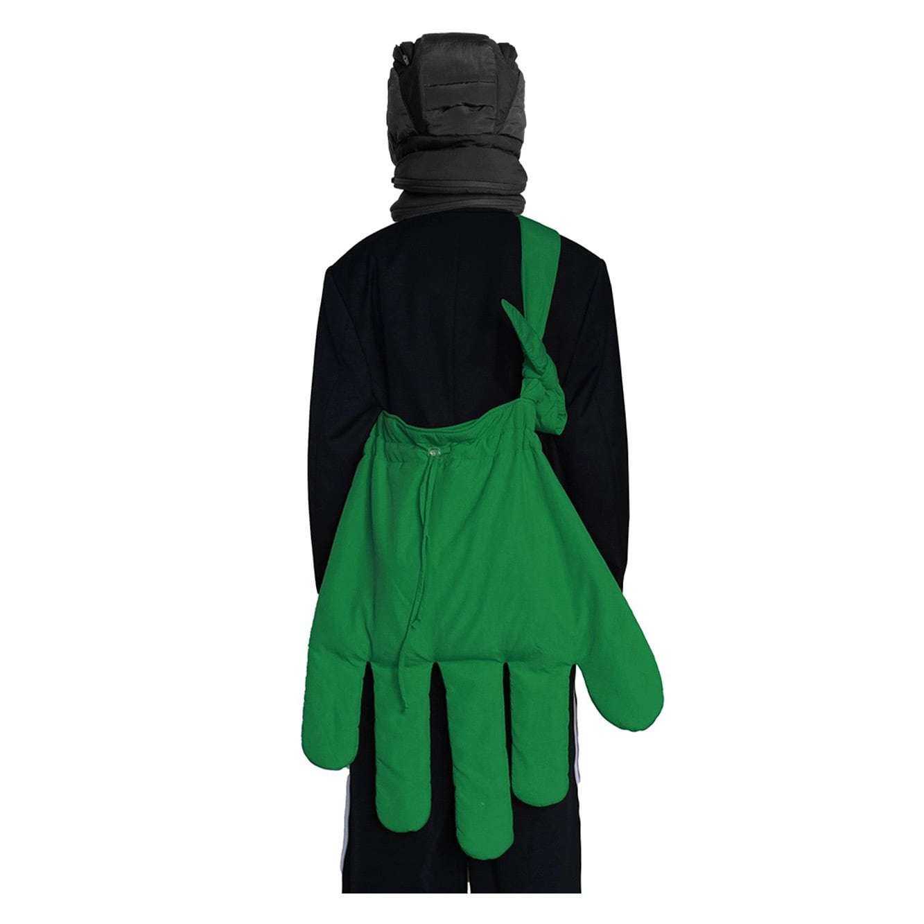 TrendAura Glove Crossbody Bag Avant Garde Nylon Design With Large Compartment And Drawstring Closure