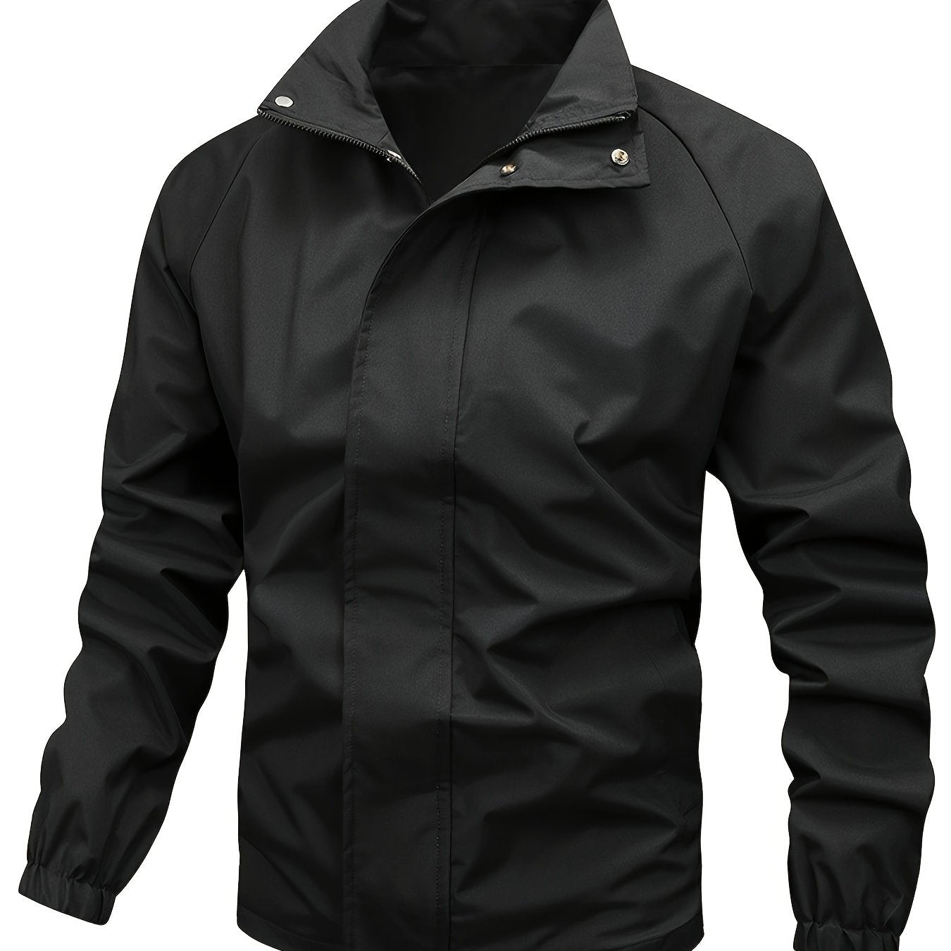 Daan | Black high-collar jacket for men