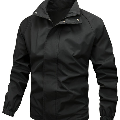 Daan | Black high-collar jacket for men