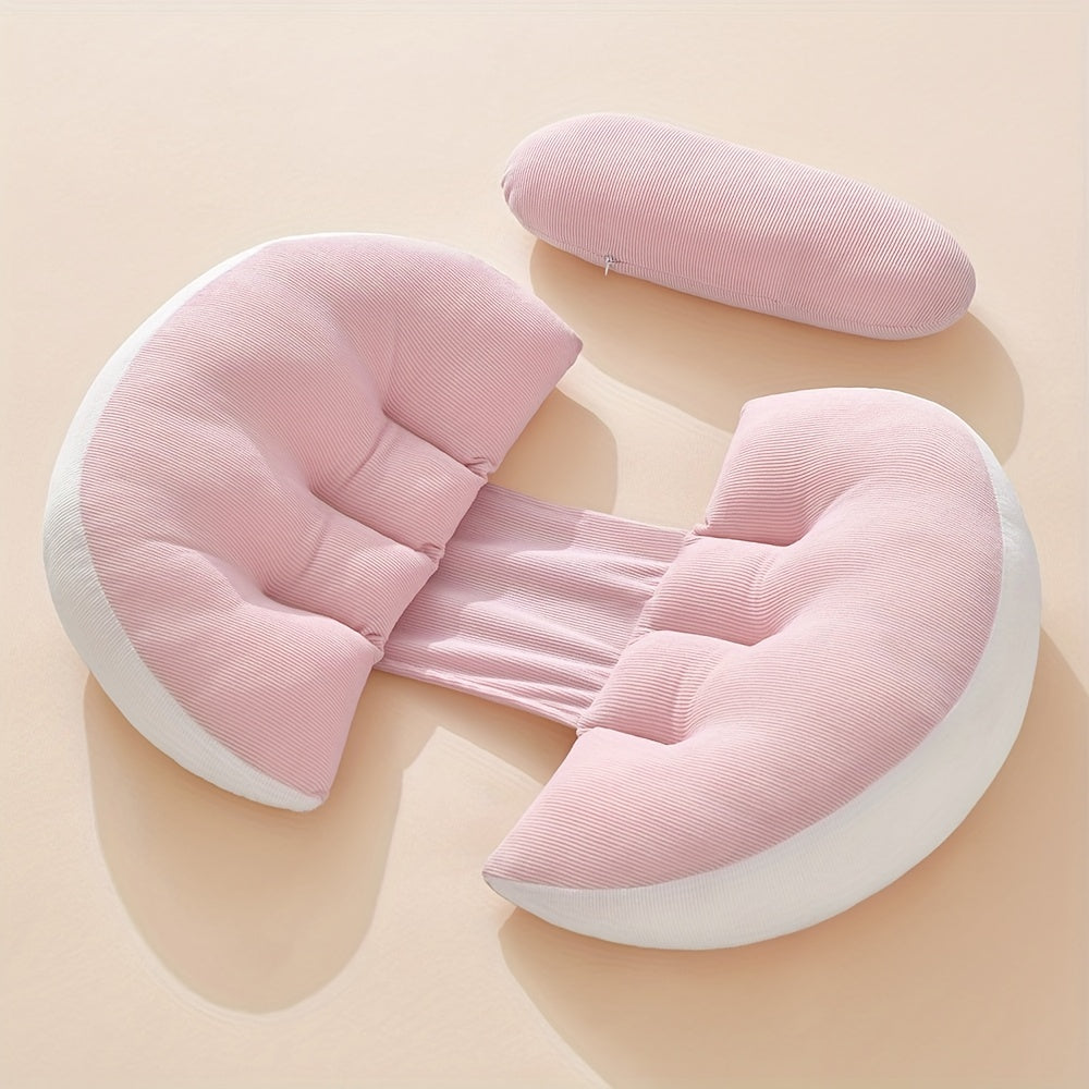 MumRest Adjustable U-Shaped Pregnancy Pillow For Back And Abdomen Support For Expecting Moms