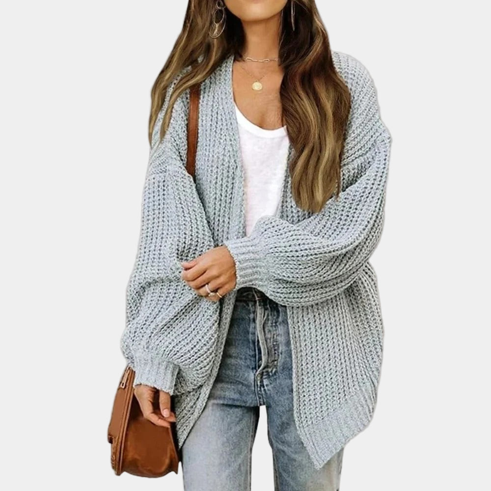 Casual Chic Women's Knitted Cardigan - Autumn