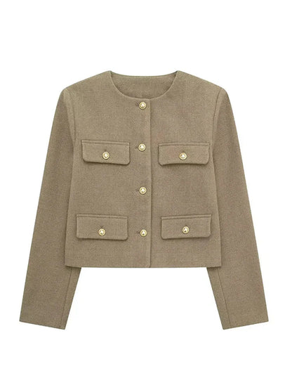 Willow | Short Jacket with Pockets for Women — Elegance & Refined Finish