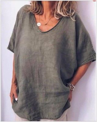 Women's summer blouse loose casual top leisure