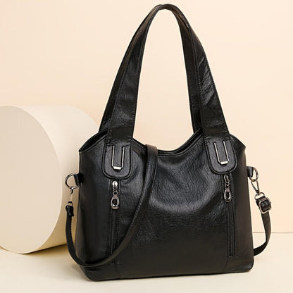 TrendAura Wendy Handbag - All Season Vegan Leather With Structured Design And Dual Handles