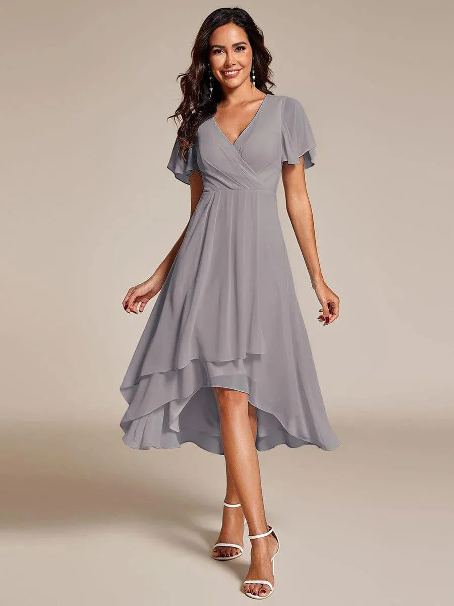 Morgan Silk Chiffon Dress Airy Silhouette For Weddings And Evening Events TrendAura