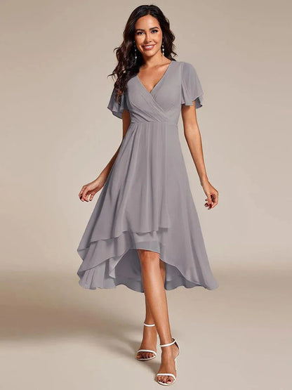 Morgan Silk Chiffon Dress Airy Silhouette For Weddings And Evening Events TrendAura