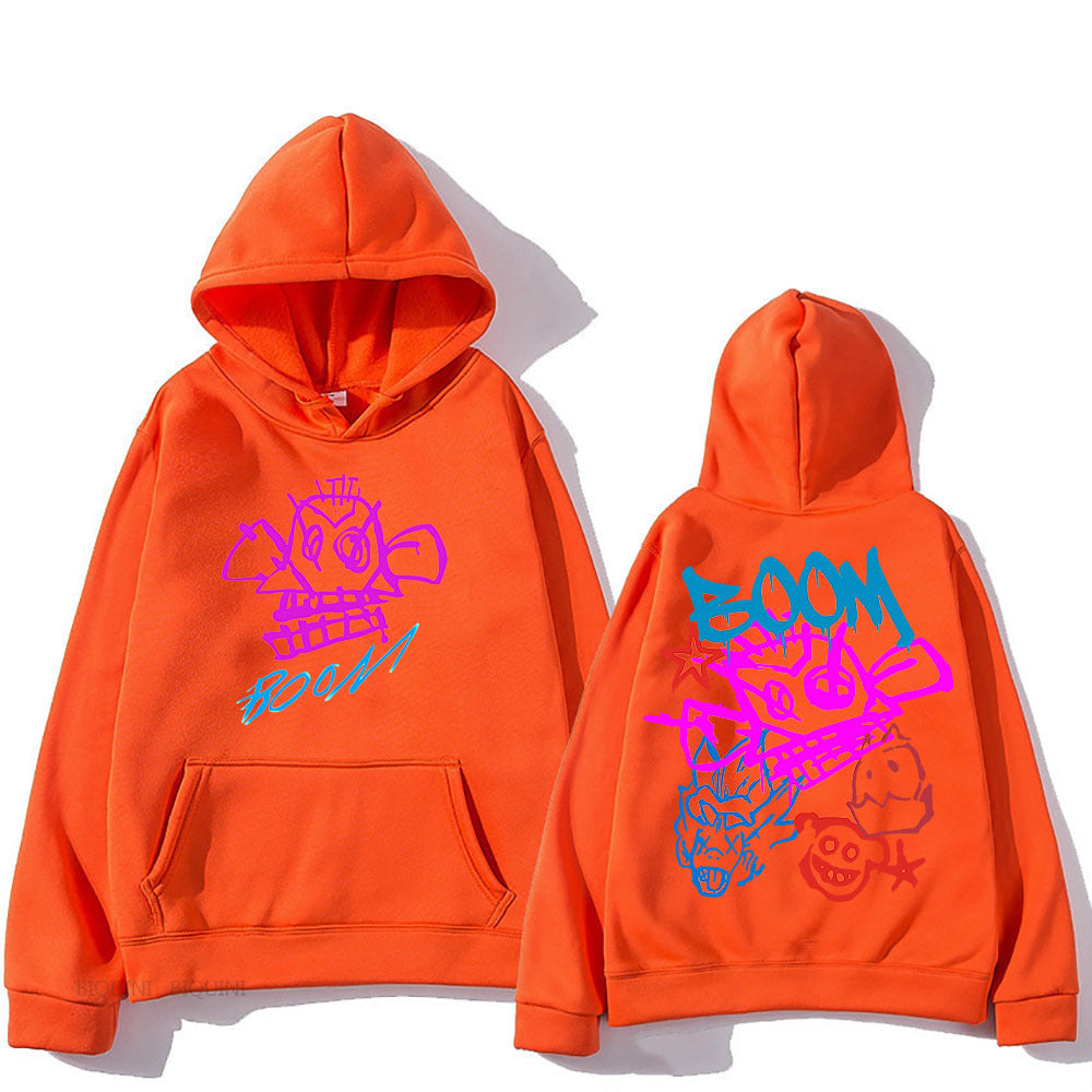 Eloura-Moda | Arcane Jinx Cartoon Long Sleeve Hoodie