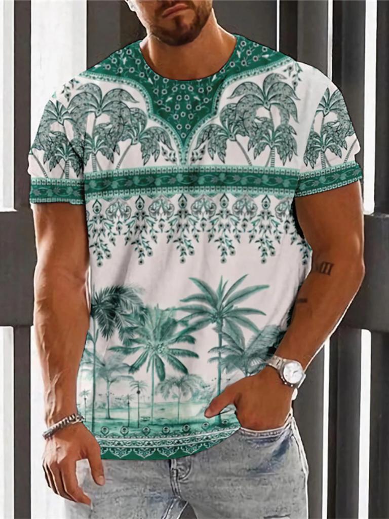 Classic Boho Summer T-shirt For Men | Casual