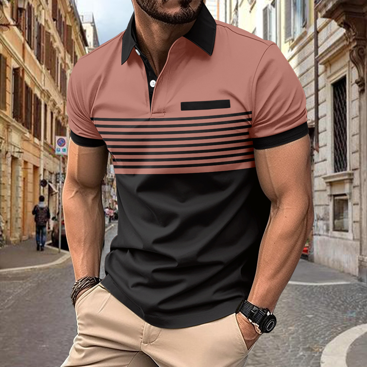 Jacob Mens Polo Shirt By TrendAura Breathable Classic Polo For Casual And Active Wear